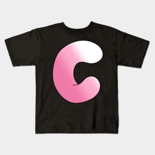 Pink Letter C Kids T-Shirt